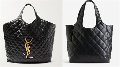 ysl quilted tote dupe